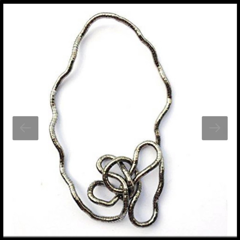 Fun Twisted Snake Statement Necklace - Picture 2 of 7